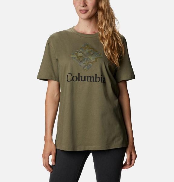 Columbia Bluebird Day T-Shirt Green For Women's NZ12368 New Zealand